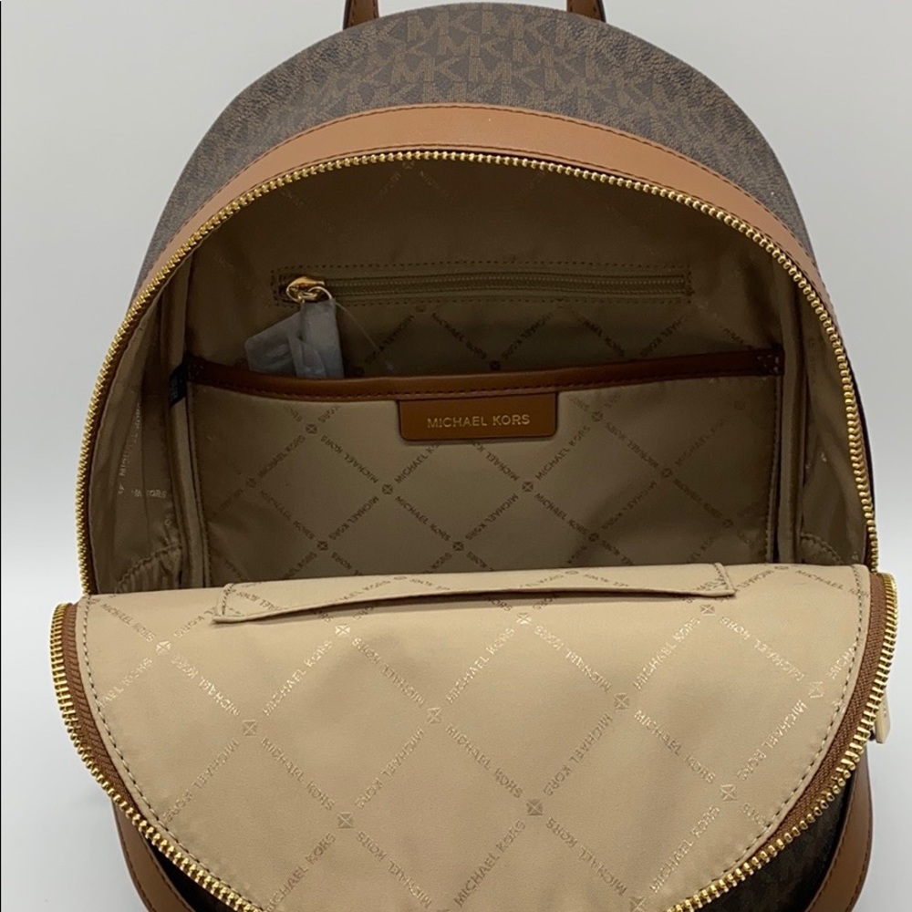 MICHAEL KORS KENLY MEDIUM BACKPACK BROWN - Picture 11 of 15